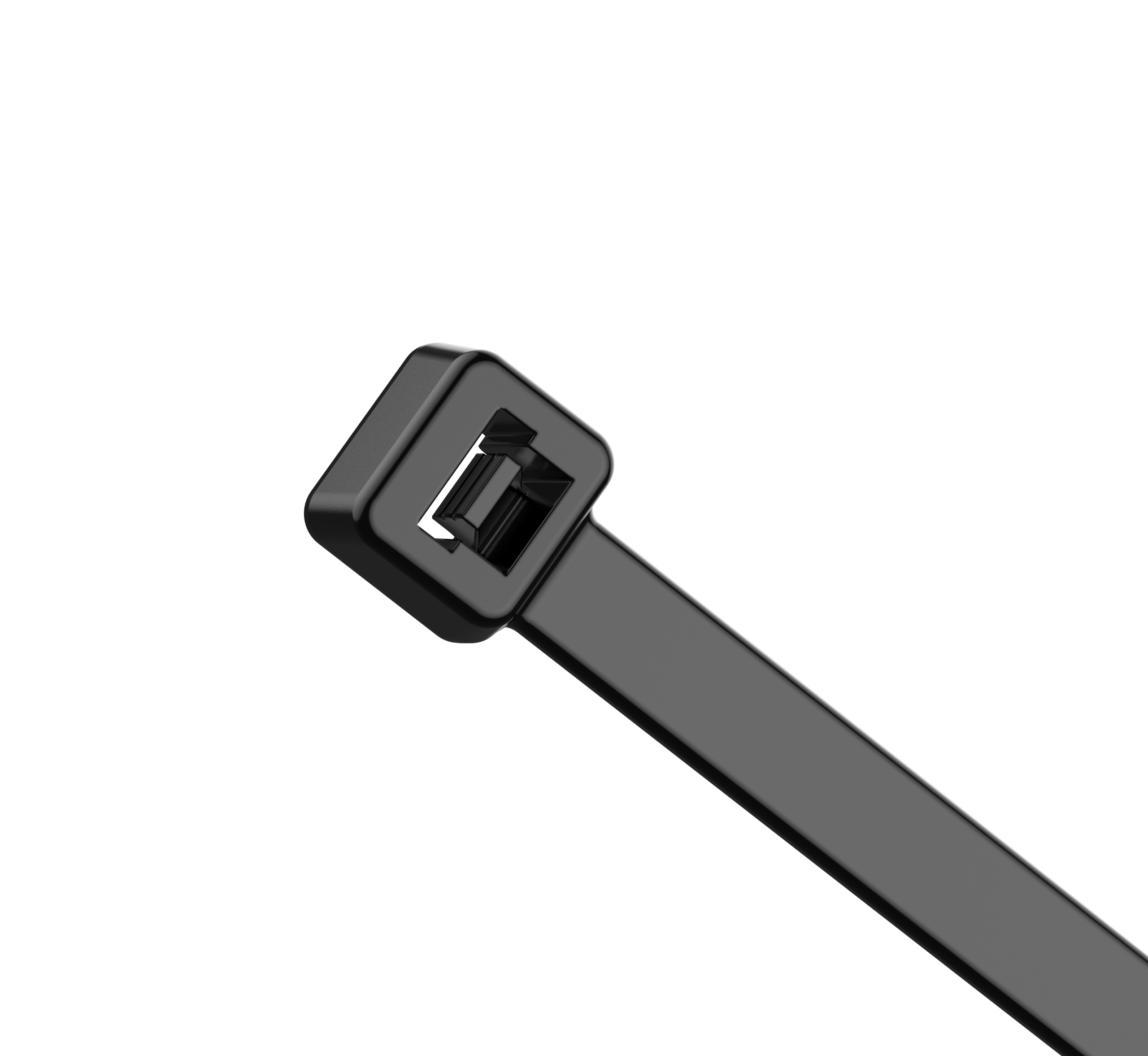 black cable tie details