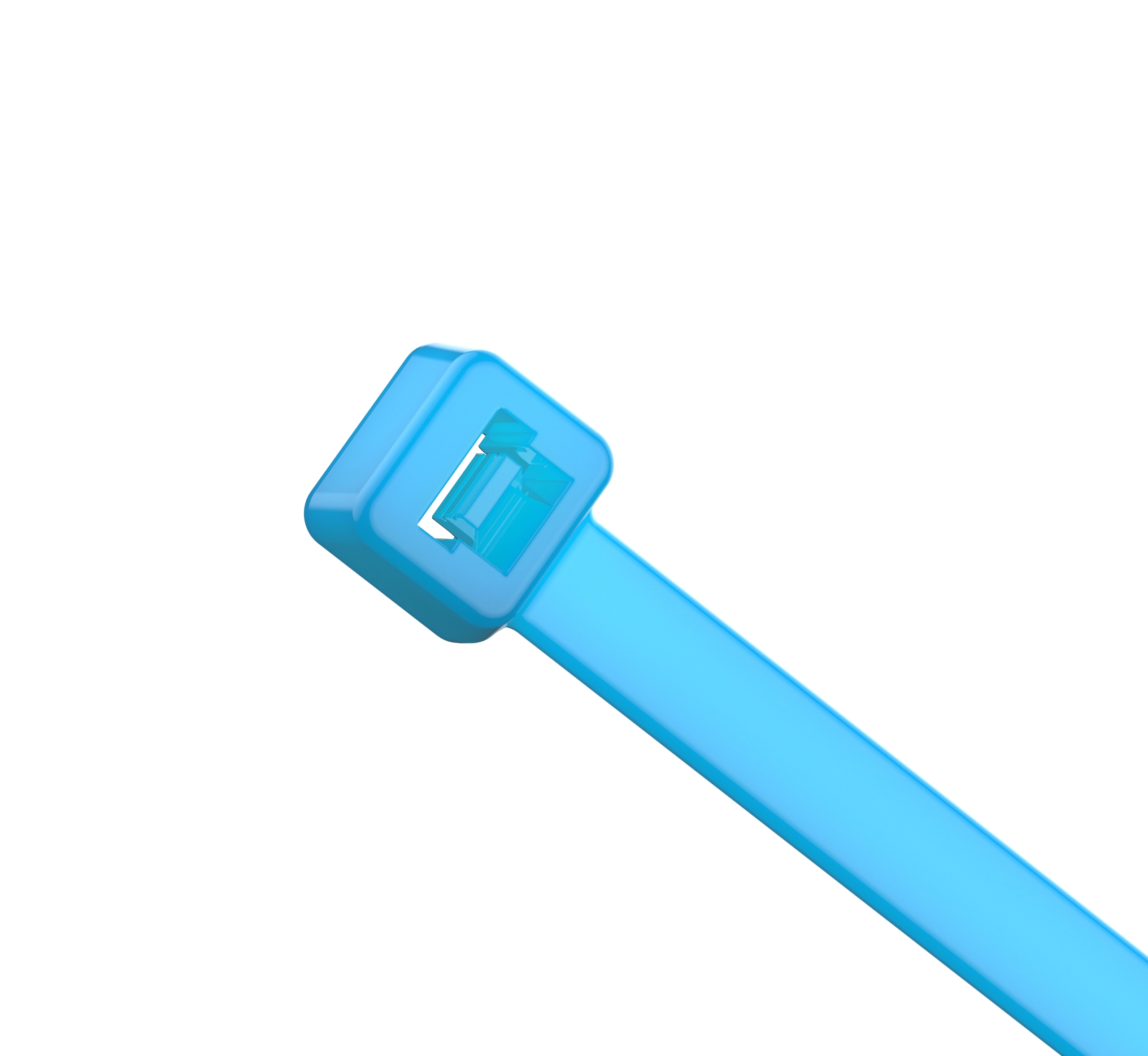 blue cable tie details