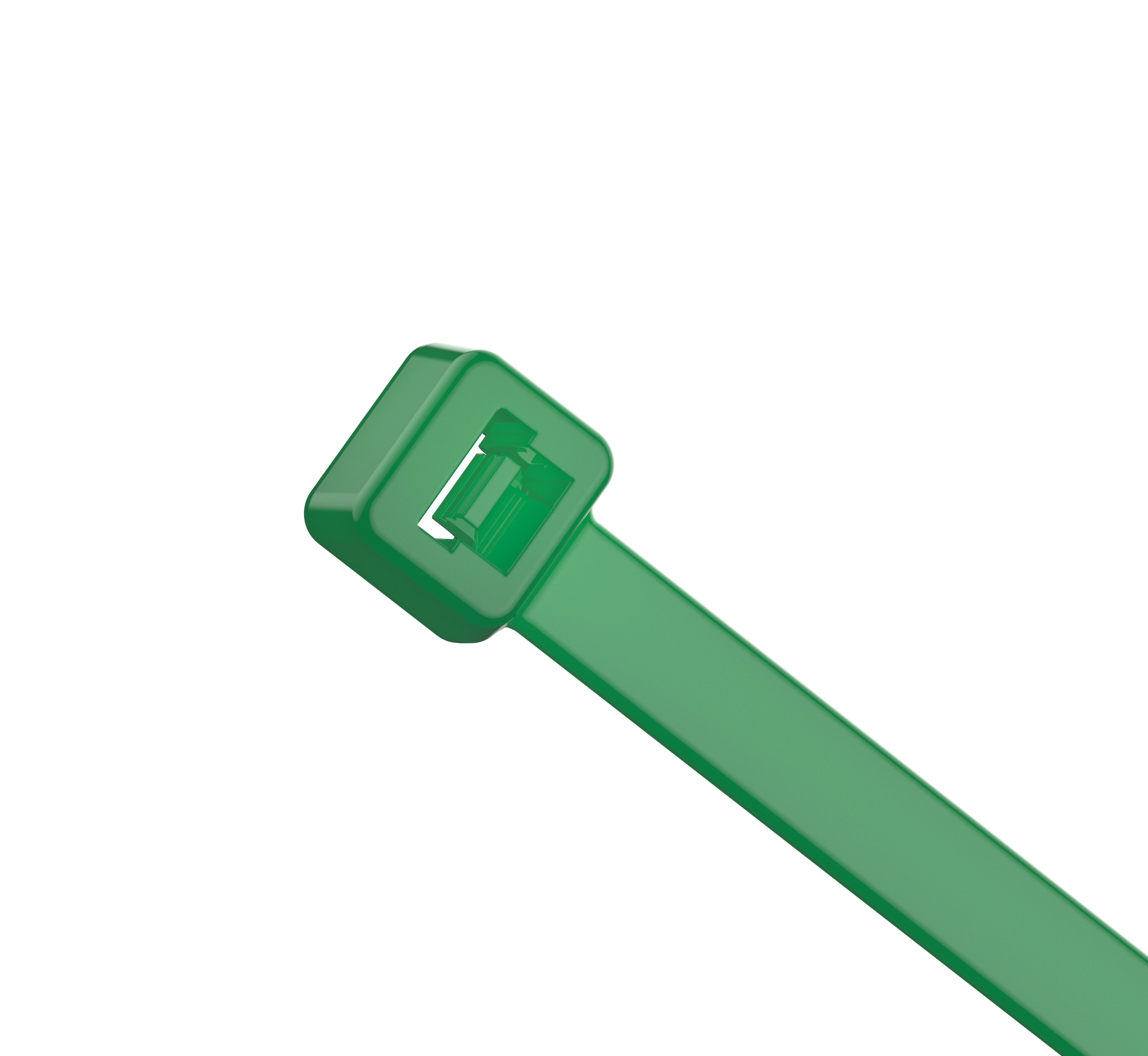 dark green cable tie details