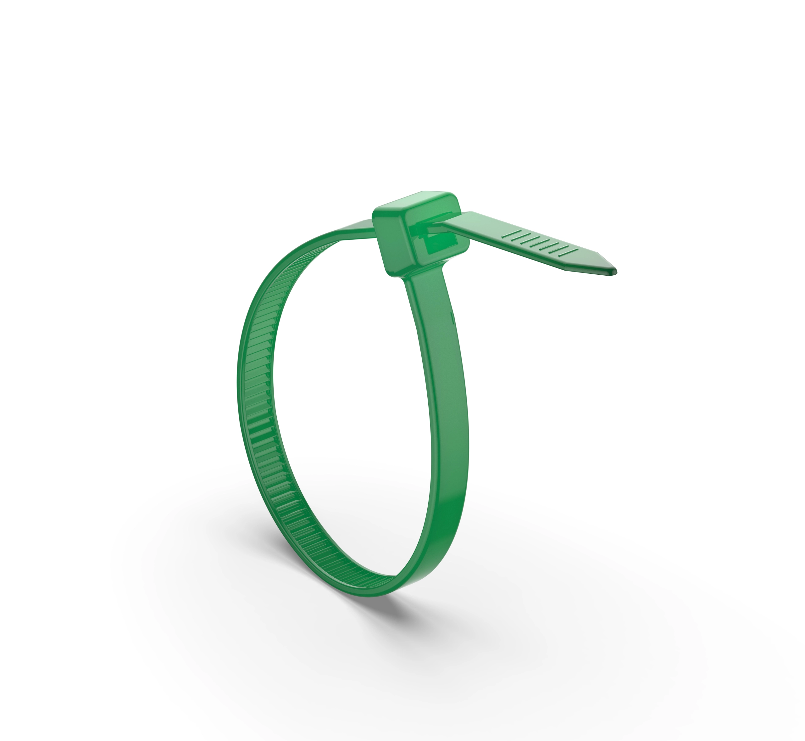 dark green cable tie