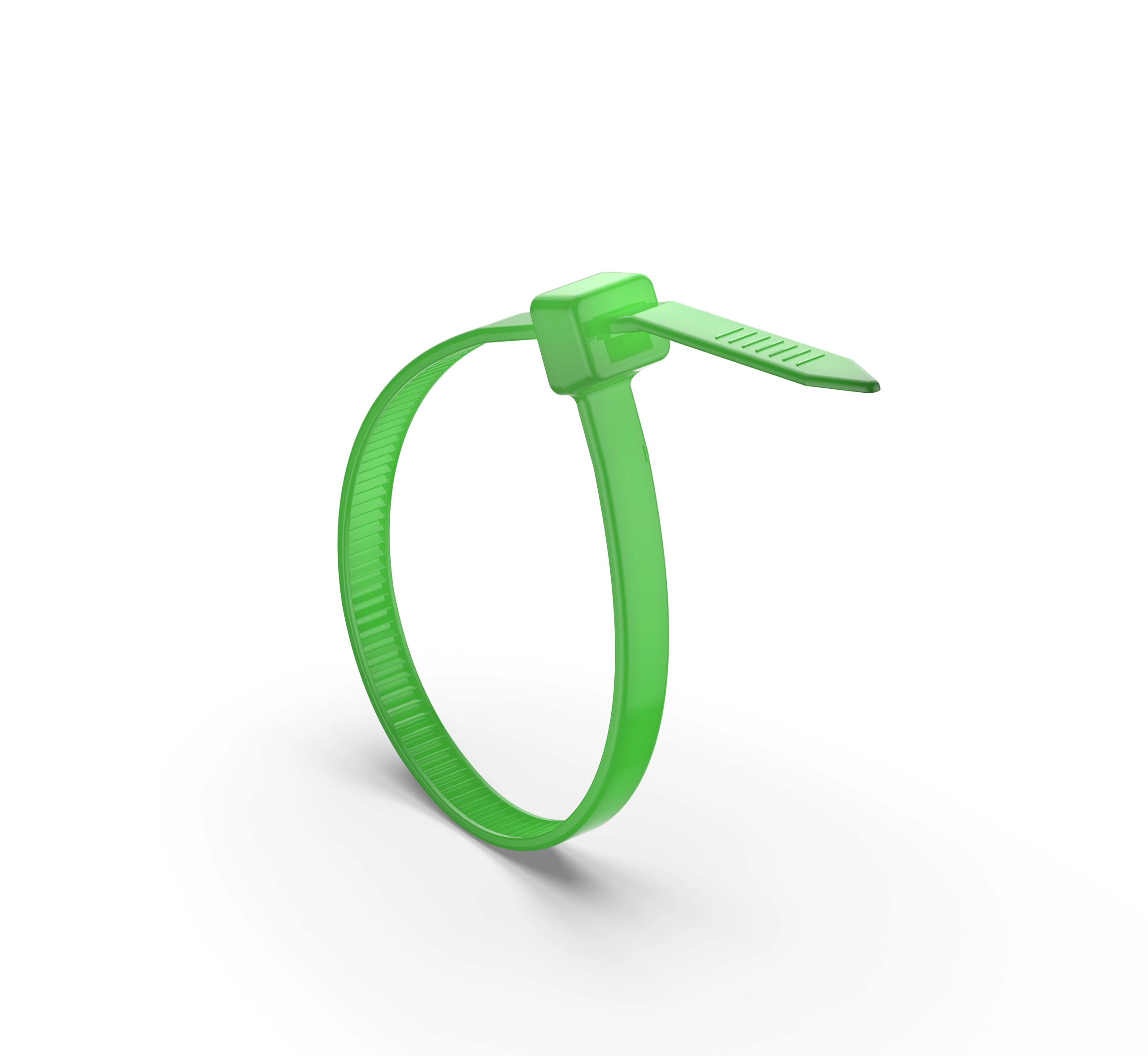 green cable ties